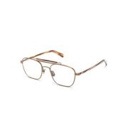 Moscot Gafilta OPT Antique Gold Bamboo Optical Frame Yellow, Unisex