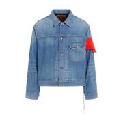 Mastermind World Indigo 1ST Denim Jacket Blue, Herr