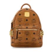 MCM Mini Canvas Ryggsäck Brown, Dam