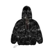 Aries Oversized Monster Fleece Hoodie Pullover Black, Herr