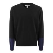 Comme des Garçons V-ringad Tröja med Färgdetalj Black, Herr