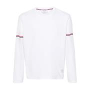 Thom Browne Vita T-shirts och Polos White, Herr