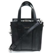 Balenciaga Vintage Pre-owned Laeder shoppers Black, Dam