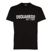 Dsquared2 Svart Cool Fit Tee för Män Black, Herr