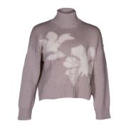 Dondup Stiliga Turtlenecks för en Chic Look Beige, Dam