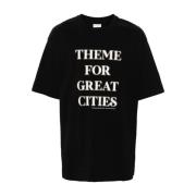 Dries Van Noten Stadstema Boxy Bomull T-shirt Black, Herr