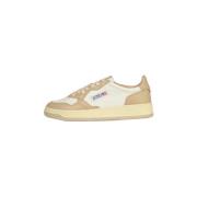 Autry Låga Medalist Sneakers för Kvinnor Beige, Dam