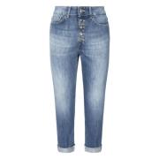 Dondup Blå Löst Passform Ankel Jeans Blue, Dam