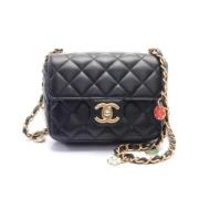 Chanel Vintage Pre-owned Laeder crossbodyvskor Black, Dam