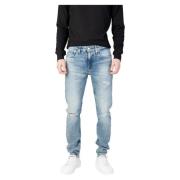 Calvin Klein Jeans Ljusblå Slim Straight Jeans Herr Blue, Herr