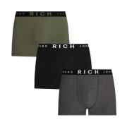 John Richmond Tripack boxershorts låg midja Multicolor, Herr