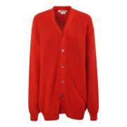 Comme des Garçons Knapp-front lång kofta Red, Dam