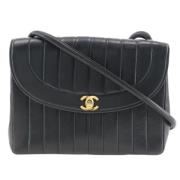 Chanel Vintage Pre-owned Laeder crossbodyvskor Black, Dam