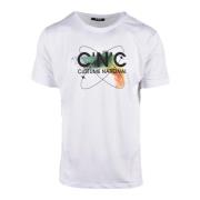 Costume National Bomull T-shirt med unik design White, Herr