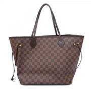 Louis Vuitton Vintage Pre-owned Tyg axelremsvskor Brown, Dam