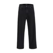 Jack & Jones Svarta Bomullsblandningsjeans Black, Herr