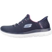 Skechers Stiliga Summits Sneakers Blue, Dam