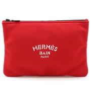 Hermès Vintage Pre-owned Canvas kuvertvskor Red, Dam