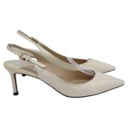 Jimmy Choo Pre-owned Pre-owned Laeder klackskor White, Dam