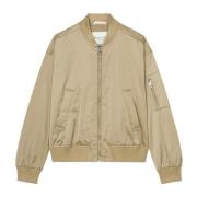 Marc O'Polo Vanlig aviator-stil blouson Brown, Dam