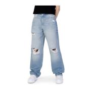 Calvin Klein Jeans Ljusblå Mom Jeans Blue, Dam