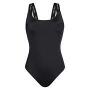 Calvin Klein Svart Nylon Badkläder Dam Baddräkt Black, Dam