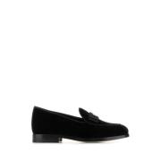 Dolce & Gabbana Stiliga svarta bälte Vivaldi loafers Black, Herr