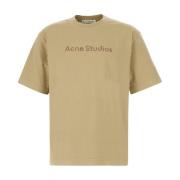 Acne Studios Casual Bomull T-shirt i Olika Färger Beige, Herr