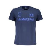 La Martina Bl Bomull Herr T-shirt Blue, Herr