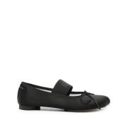 MM6 Maison Margiela Svarta Satinskor med Signaturnummer Motiv Black, D...