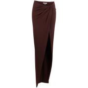 Laquan Smith Maxi Skirts Brown, Dam