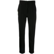 Ann Demeulemeester Svarta Slim Fit Byxor Black, Dam