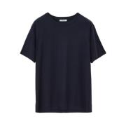 Lemaire Svart Bomull Crew Neck T-shirt Black, Herr