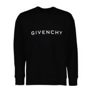 Givenchy Logo Print Sweatshirt Black, Herr