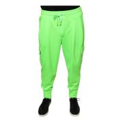 Dolce & Gabbana Neon Green Cargo Jogger Sweatpants Green, Herr