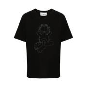 Iceberg Garfield Print Crew Neck T-shirt Black, Herr