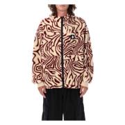 Marcelo Burlon Herrkläder Ytterkläder Ecru/Burgundy Aw23 Beige, Herr