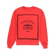 Gallery Dept. Röd Musique Crew-Neck Sweatshirt Red, Herr