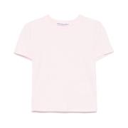 T by Alexander Wang Puderrosa Crew Neck T-shirt Pink, Dam