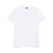 Balmain Vit Crew Neck Kortärmad Skjorta White, Herr