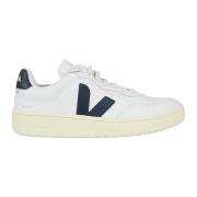 Veja Perforerade lädersneakers vit blå White, Herr