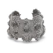 Brunello Cucinelli Sterlingsilver Öppen Manschettarmband Gray, Dam