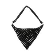 Amina Muaddi Shoulder Bags Black, Dam