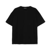 Cole Buxton Svart Logo Print Crew Neck T-shirt Black, Herr