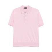 Tom Ford Rose Pink Polo Sweater Pink, Herr