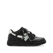 Off White Svart Snörad Sneaker med Pilmärke Black, Herr