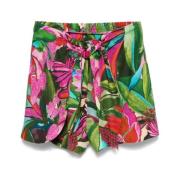 Farm Rio Rosa Elastiska Midjeshorts Multicolor, Dam