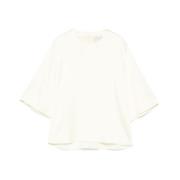 Forte Forte Ivory Vit Rund Hals T-shirt Beige, Dam