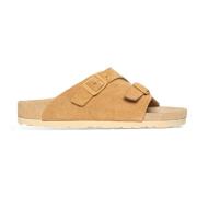 Birkenstock Exklusiva Mockasandaler i Latte Cream Beige, Herr