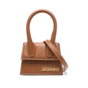 Jacquemus Brun Läder Mini Toteväska Brown, Dam